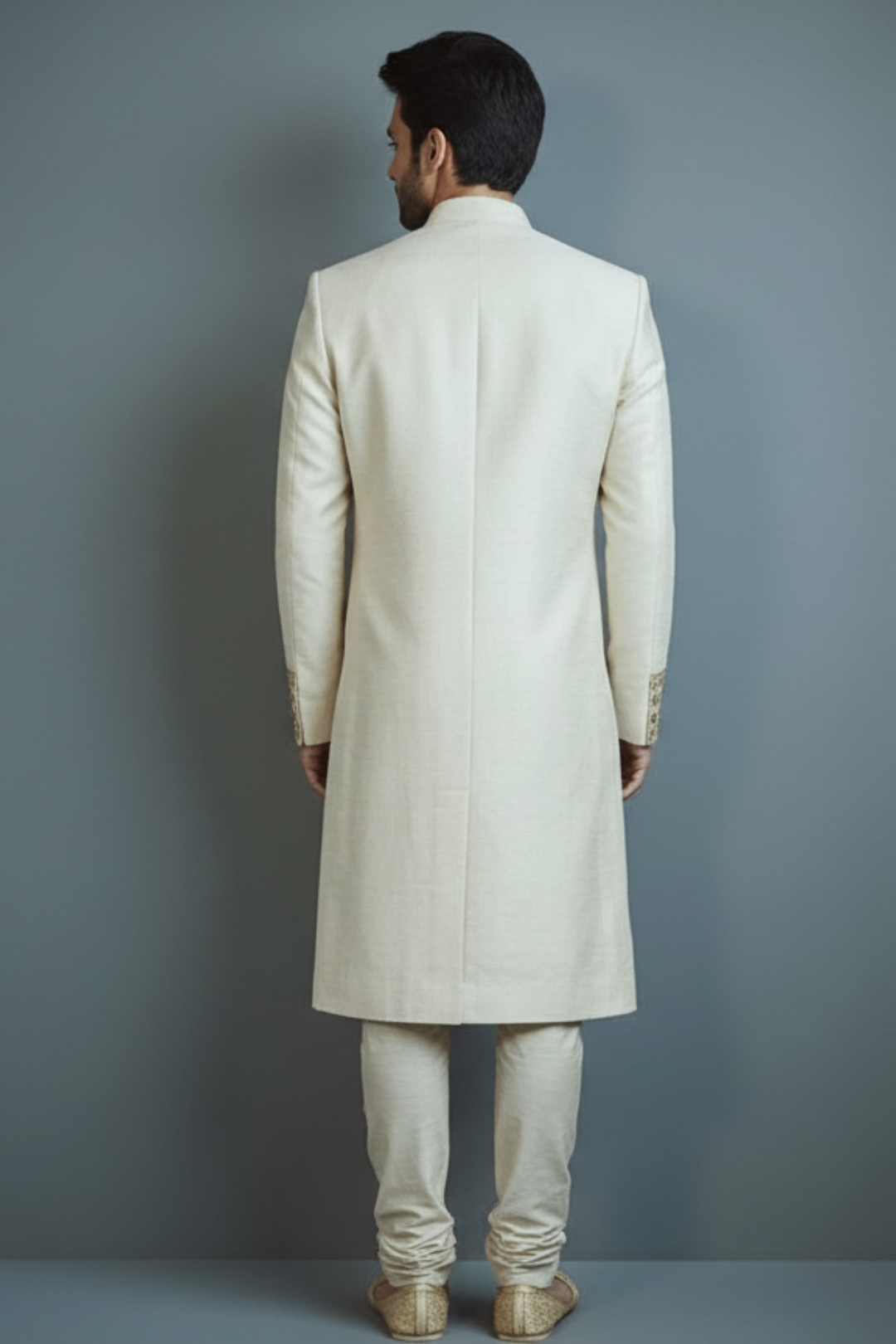 Ivory Embroidered Sherwani for Men – Luxury Wedding & Festive Designer Wear