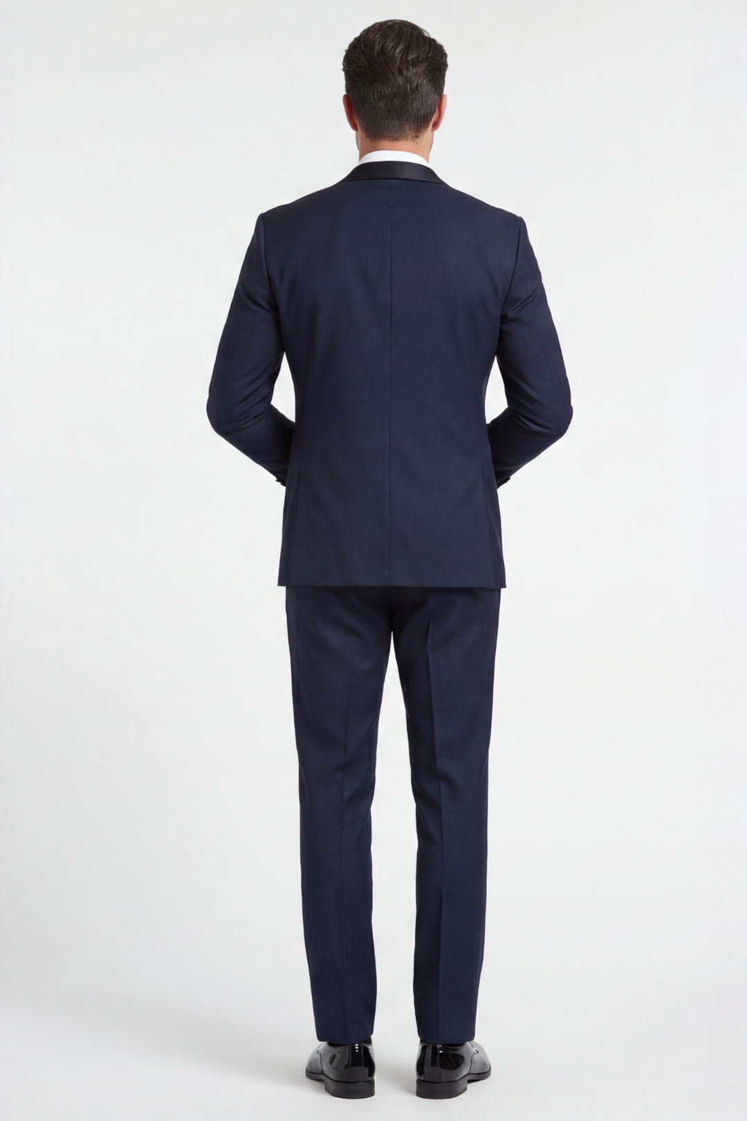 Men’s Navy Blue 3-Piece Tuxedo Suit – Slim Fit Formal Wedding & Evening Wear