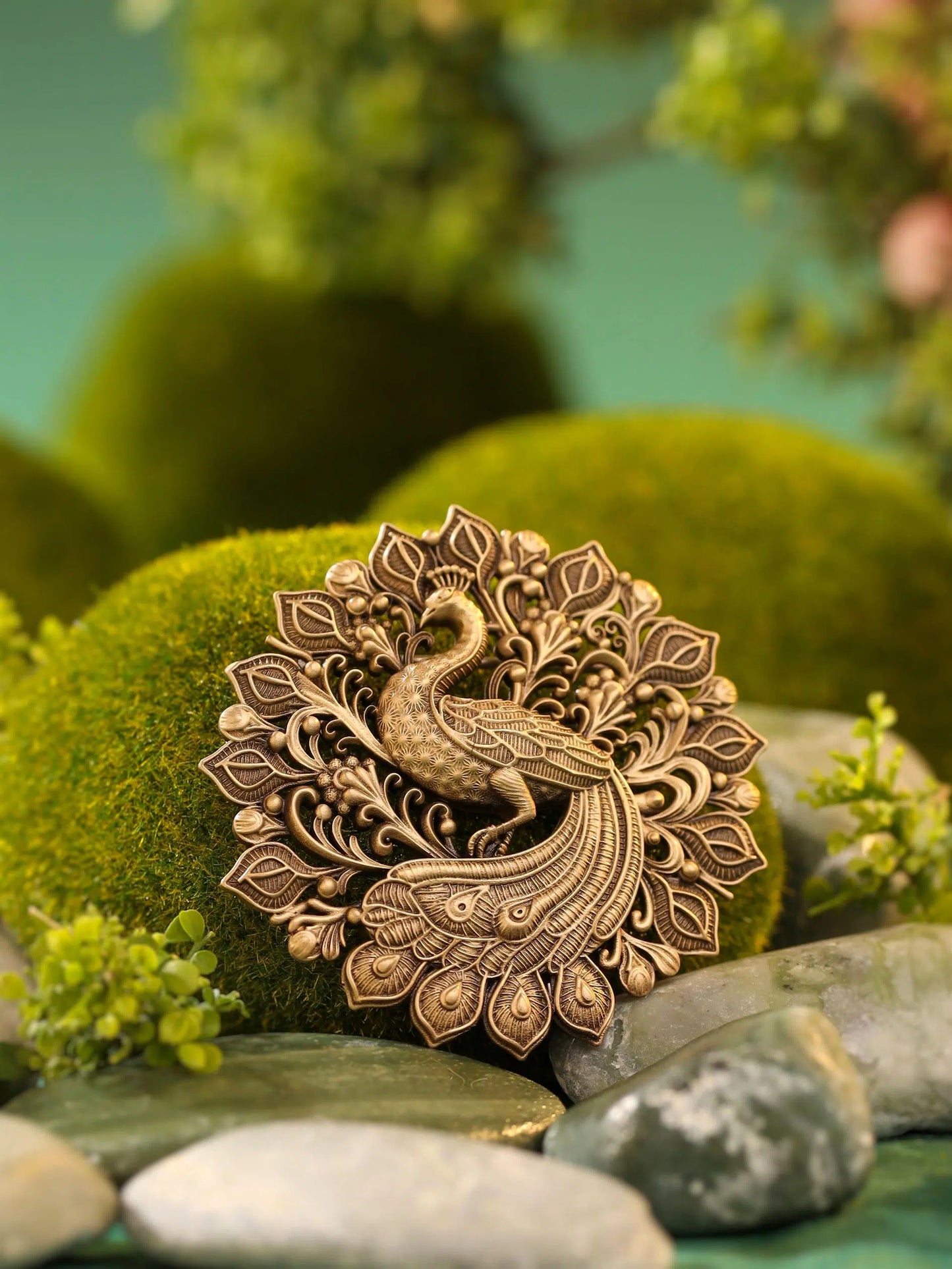 Royal Peacock Brooch