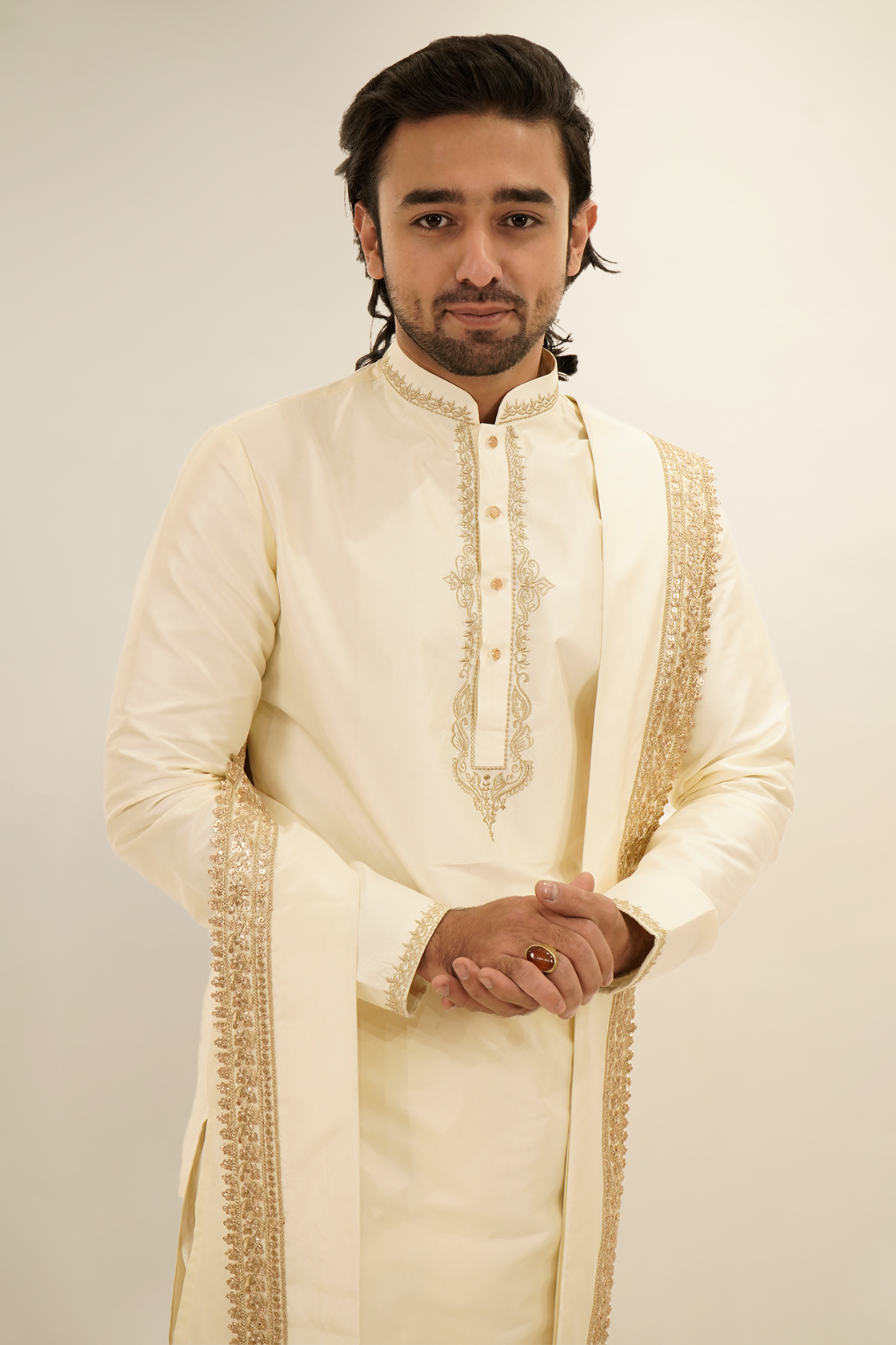 Badla Work Immitation Pattu kurta