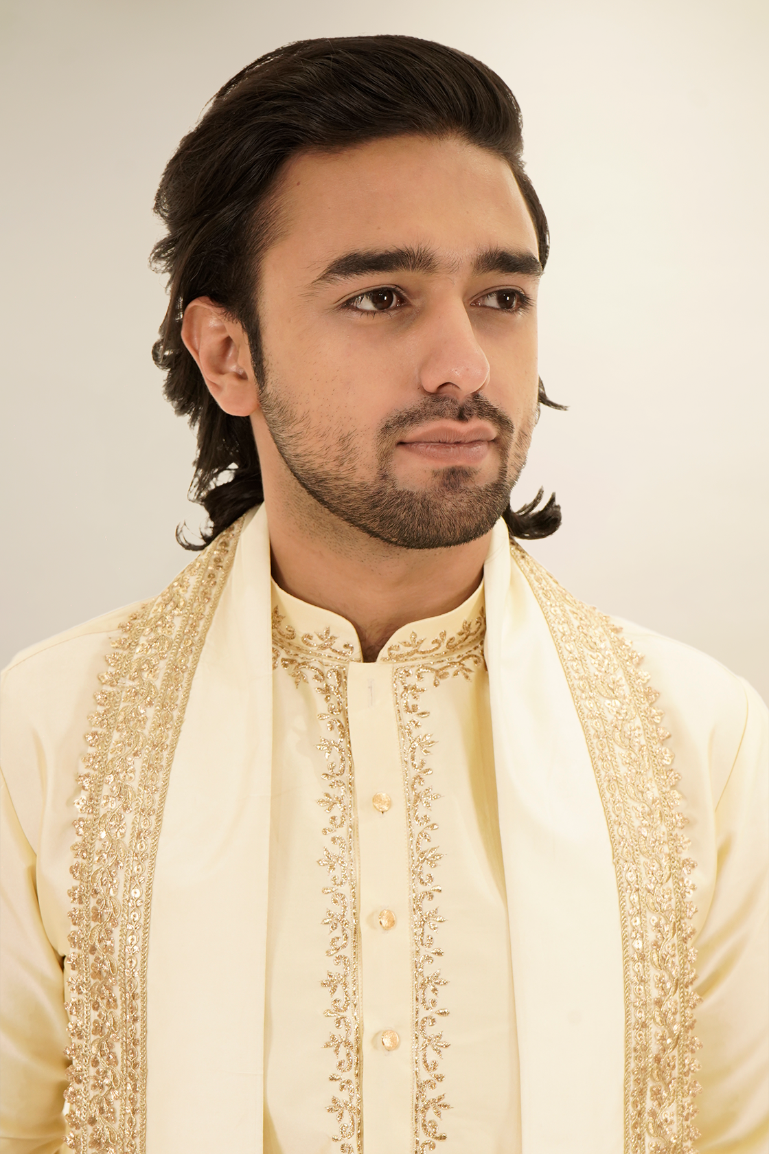 Badla Work Immitation Pattu kurta