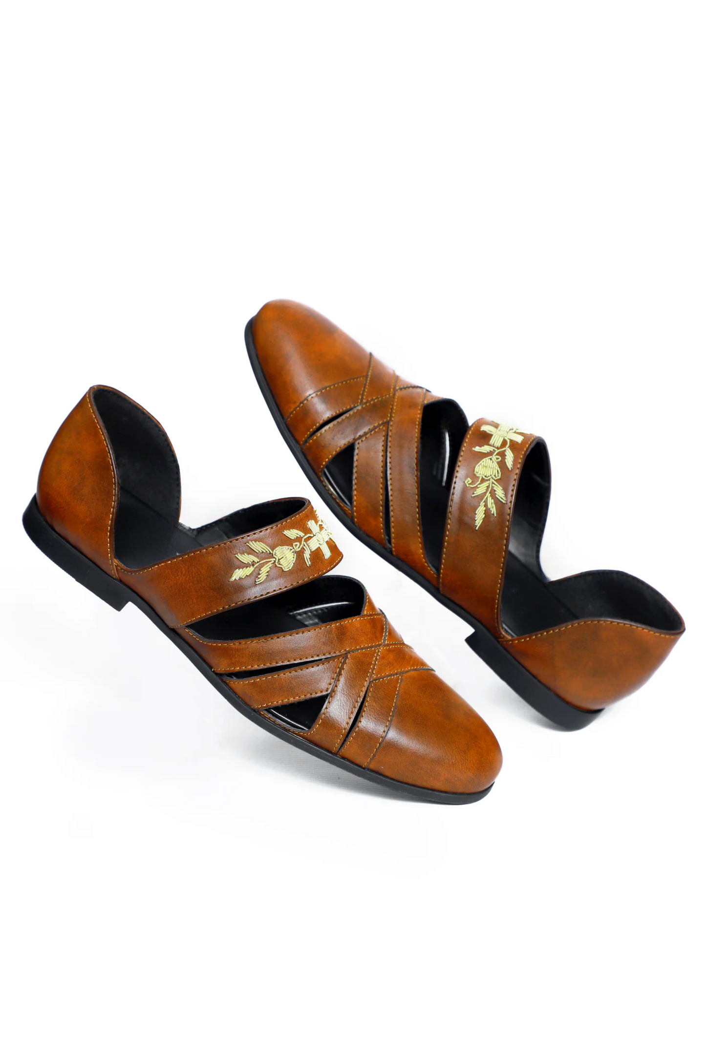 Zardosi Designer Cherry Wine Sandal