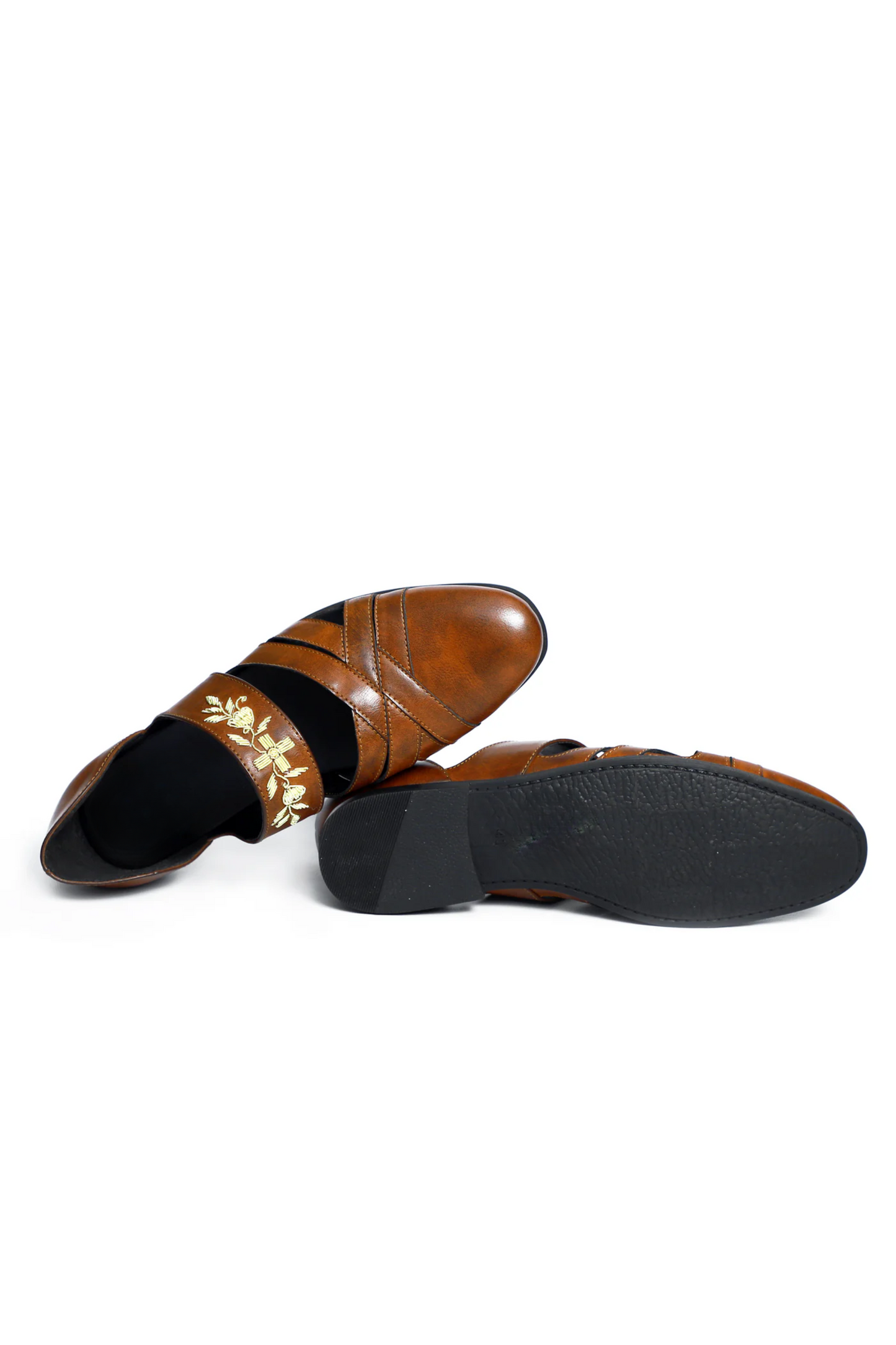 Zardosi Designer Cherry Wine Sandal