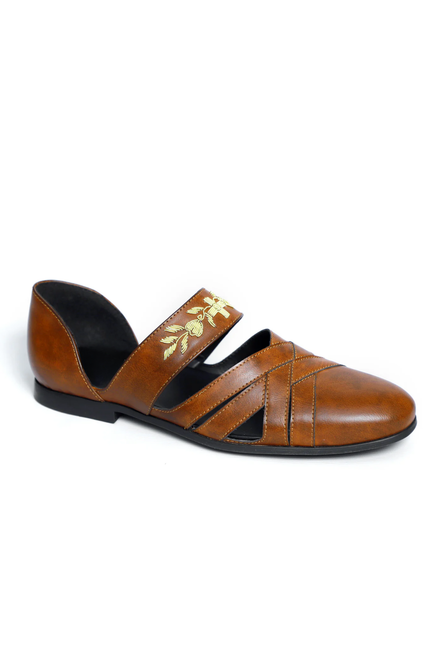 Zardosi Designer Cherry Wine Sandal