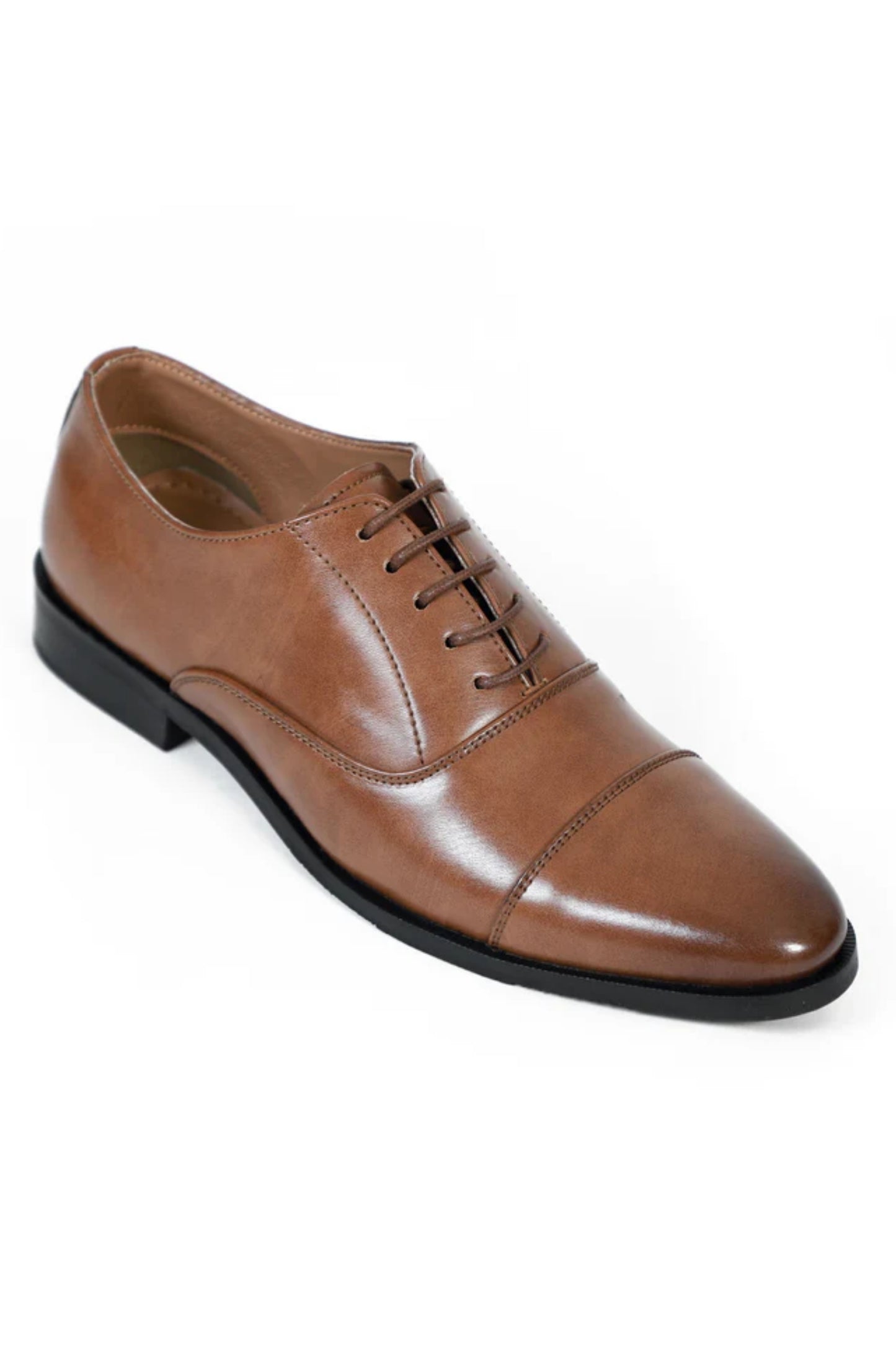 Burnish Brown Tan Oxford Shoes