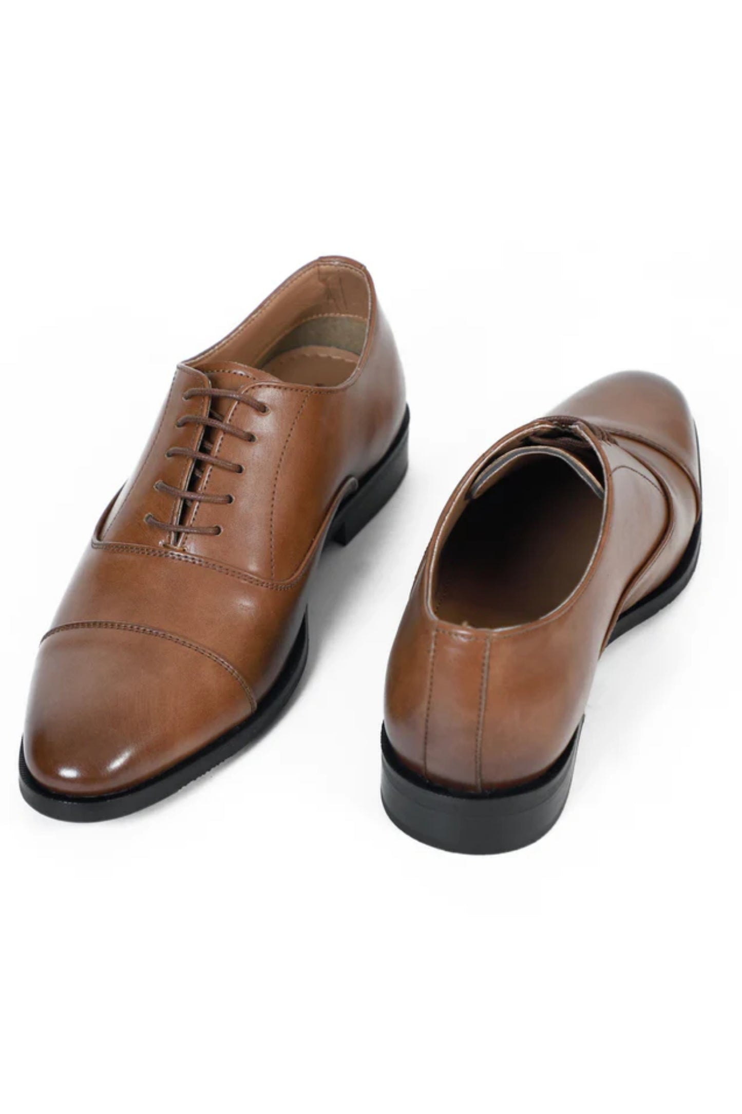 Burnish Brown Tan Oxford Shoes