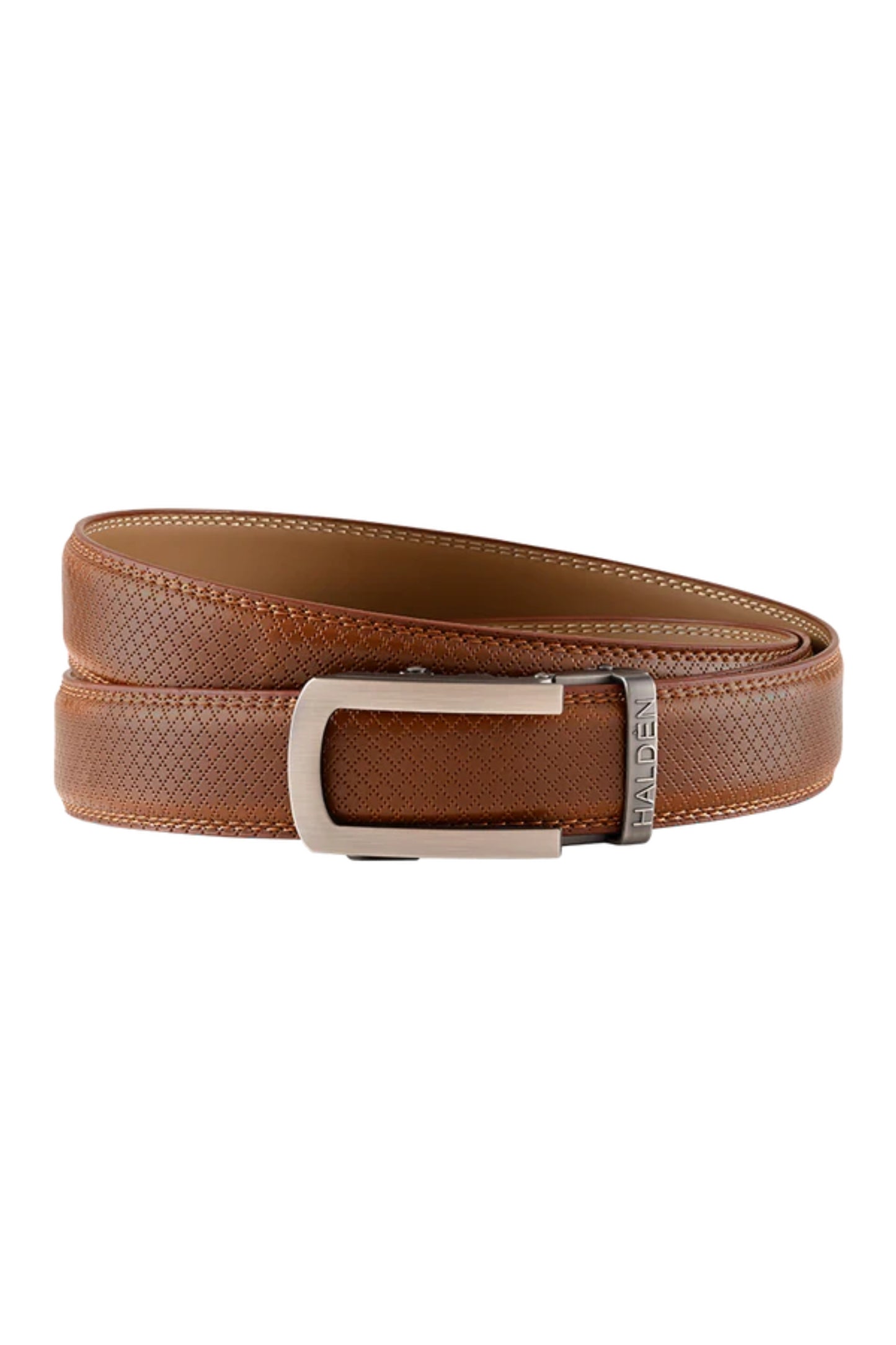 Theo Tan with classic buckle