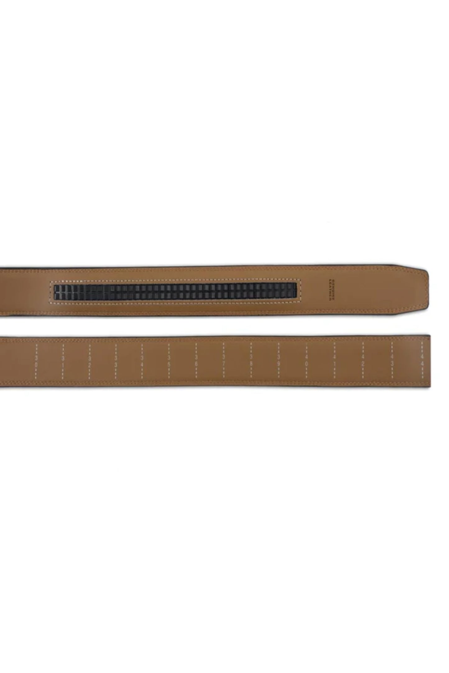 Theo Tan with classic buckle