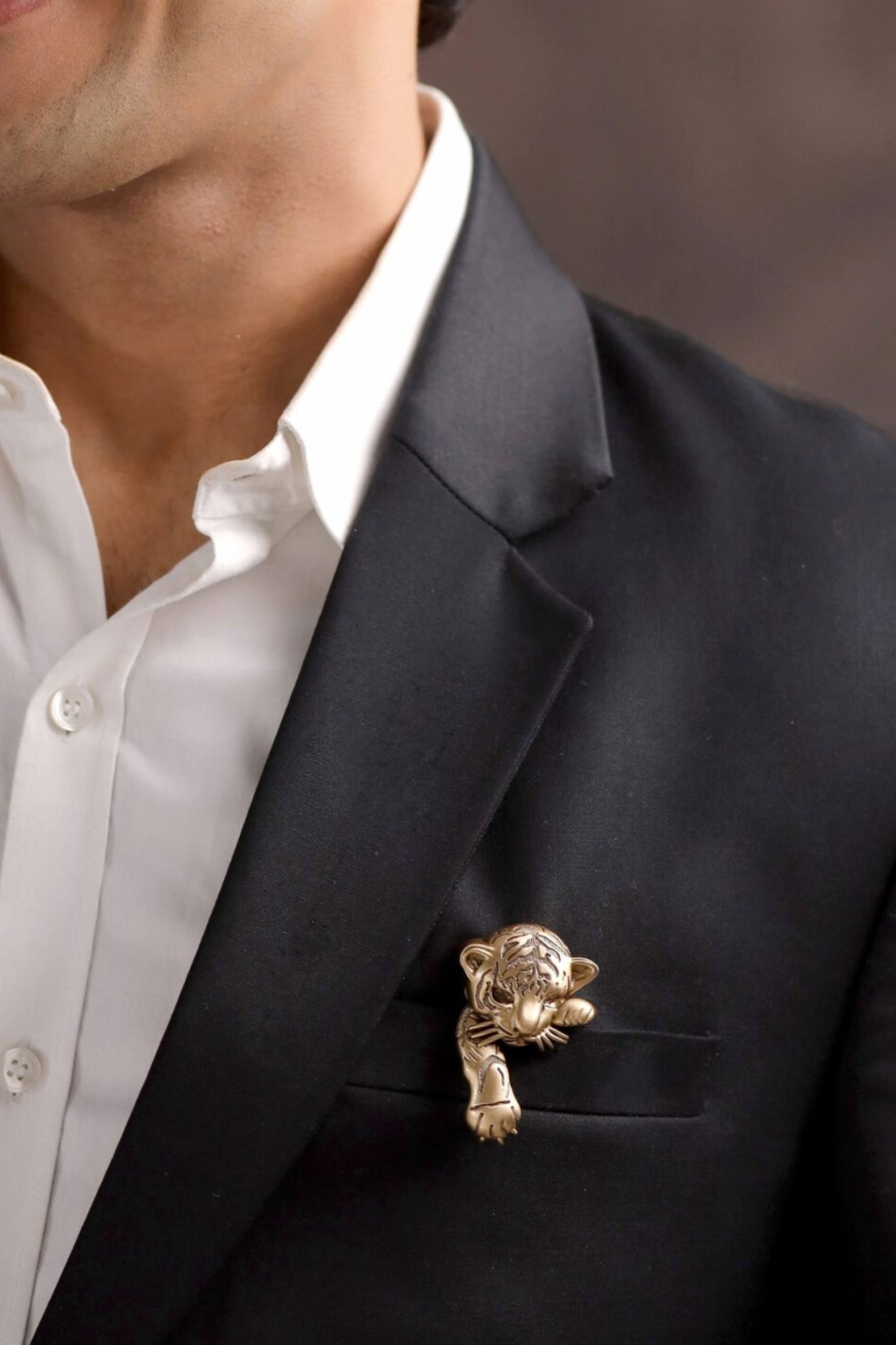 Whispering Stripes Brooch