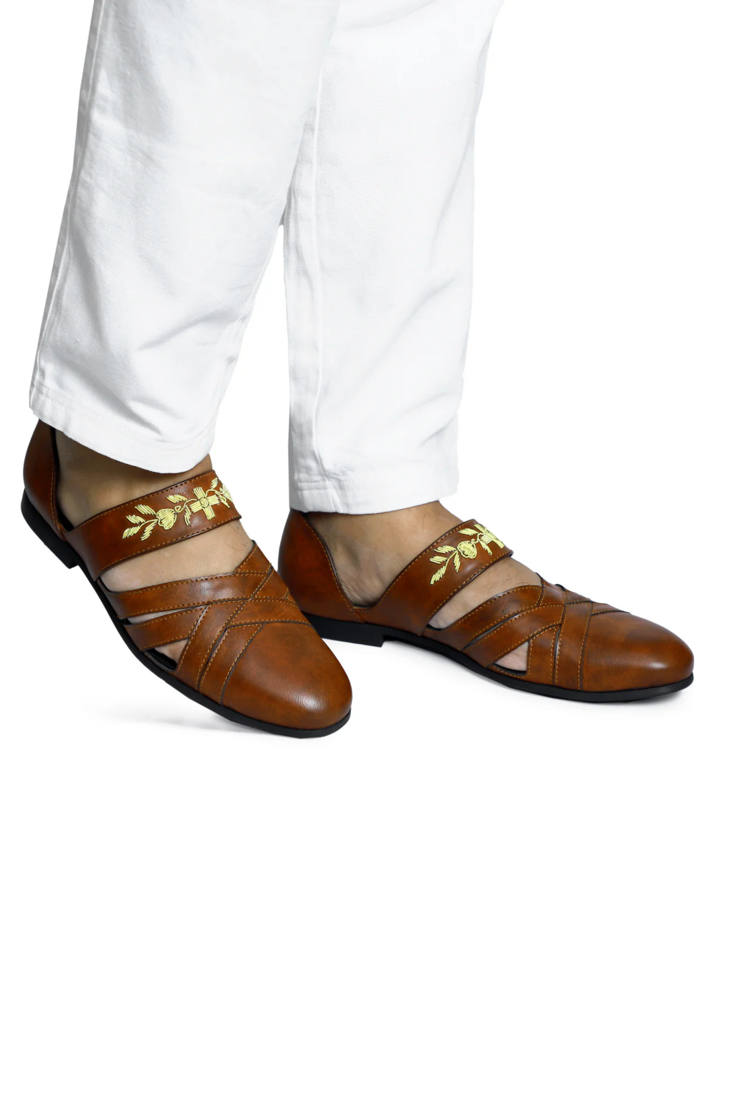 Zardosi Designer Cherry Wine Sandal