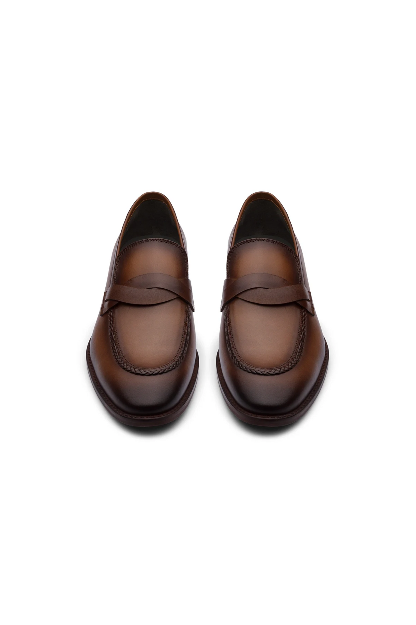 CULLMAN - CHESTNUT BROWN LEATHER SHOES