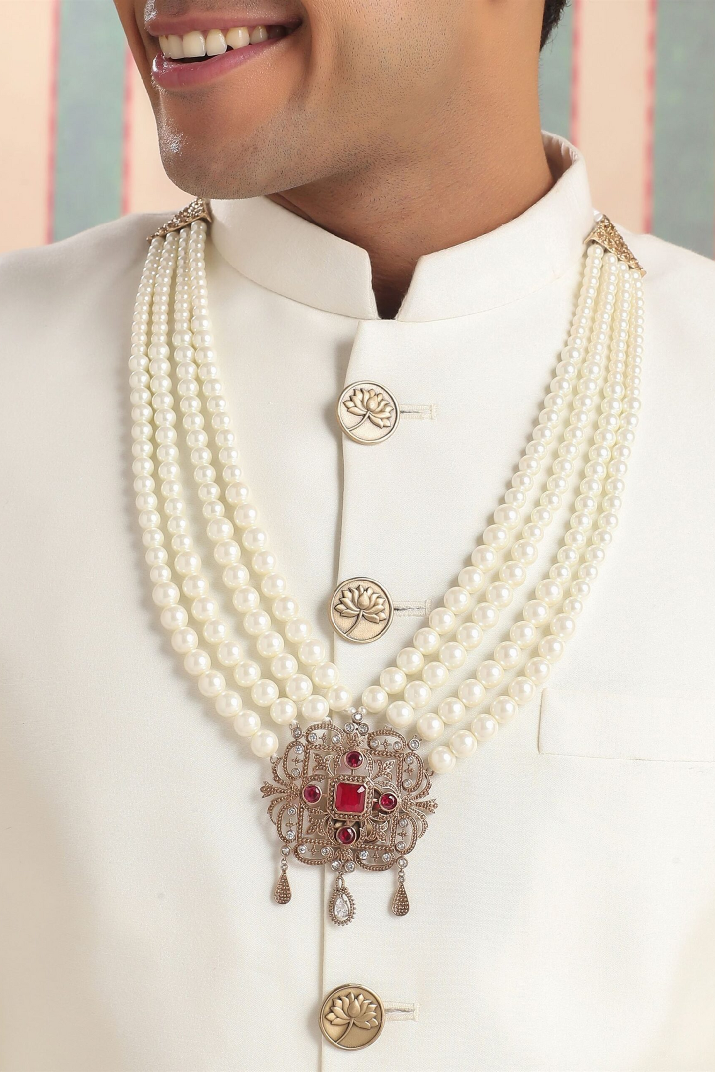 White Shimmer Mala