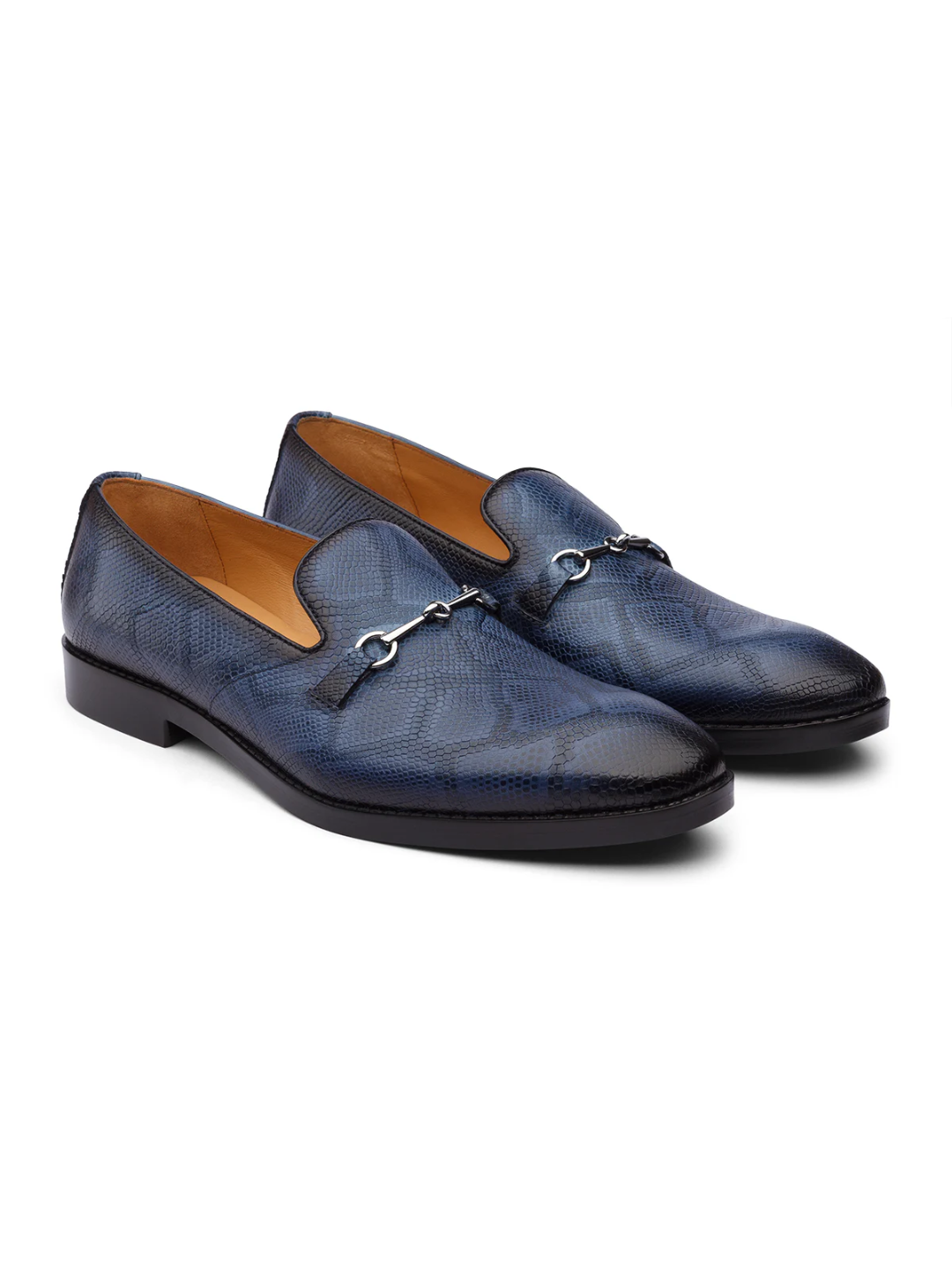 COBRA - BLUE LEATHER SHOES