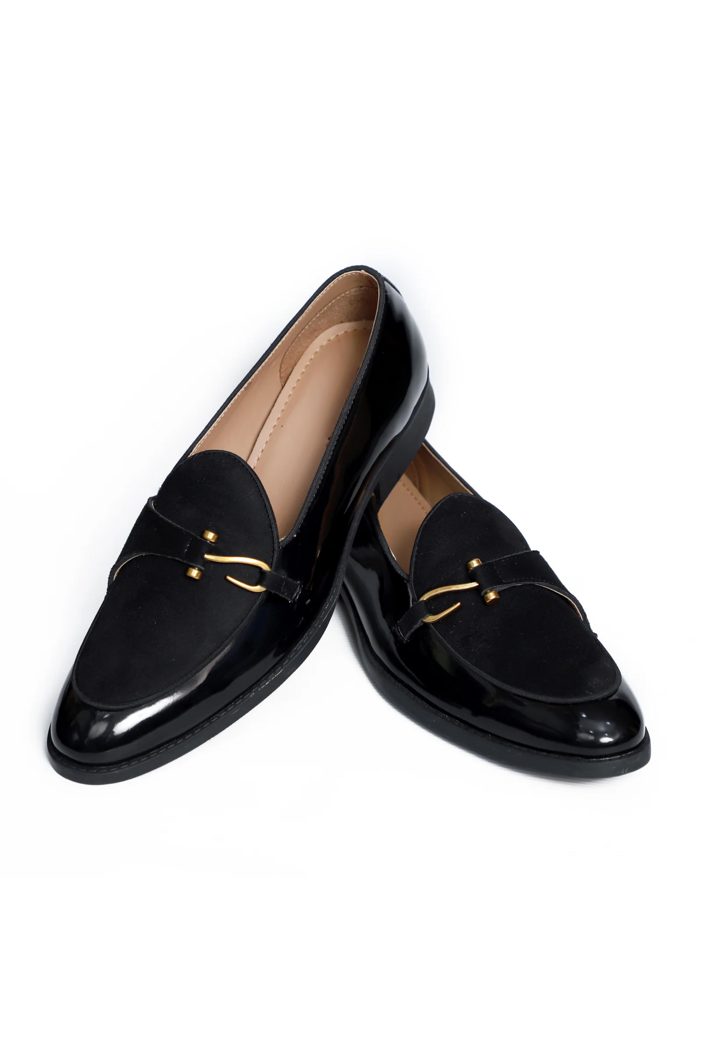 Black Patent Dazzle Hooked Loafers
