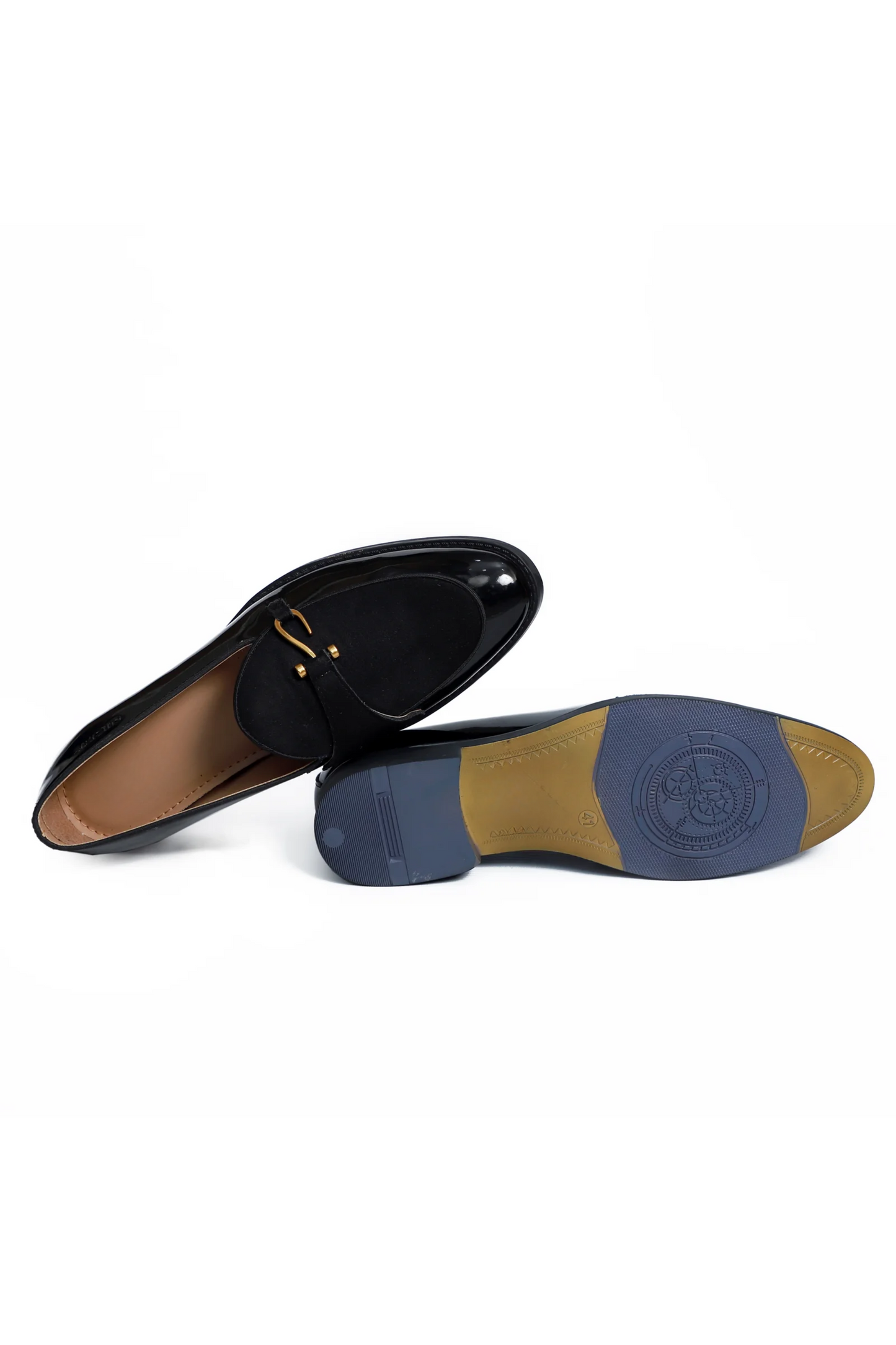 Black Patent Dazzle Hooked Loafers