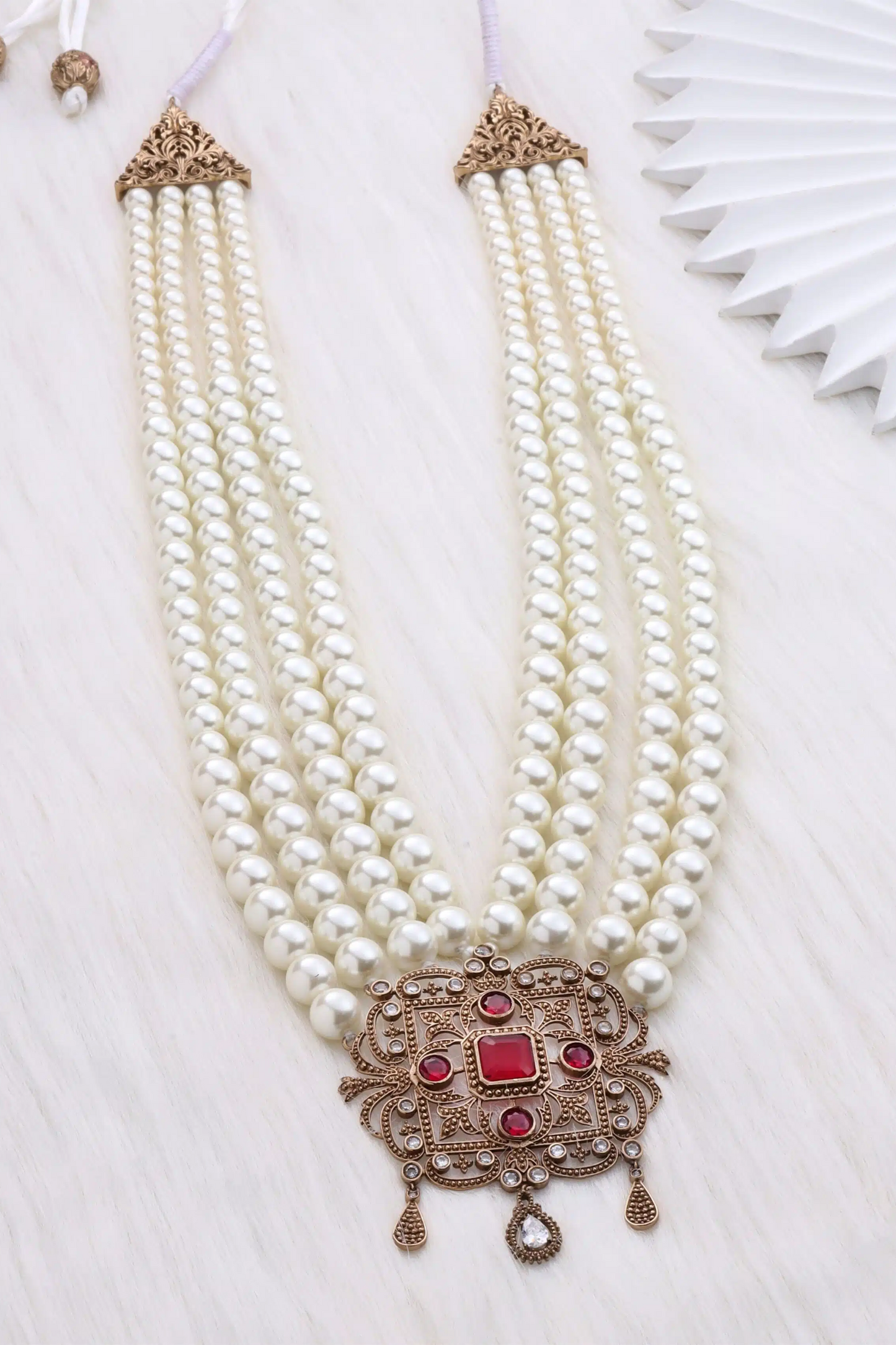 White Shimmer Mala