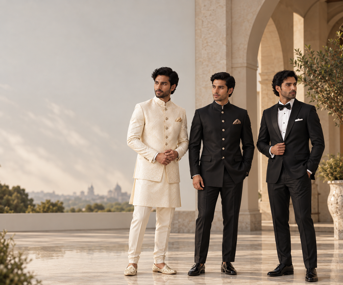 Tuxedo vs. Jodhpuri vs. Indo-Western: The 2026 Groom's Suit Guide