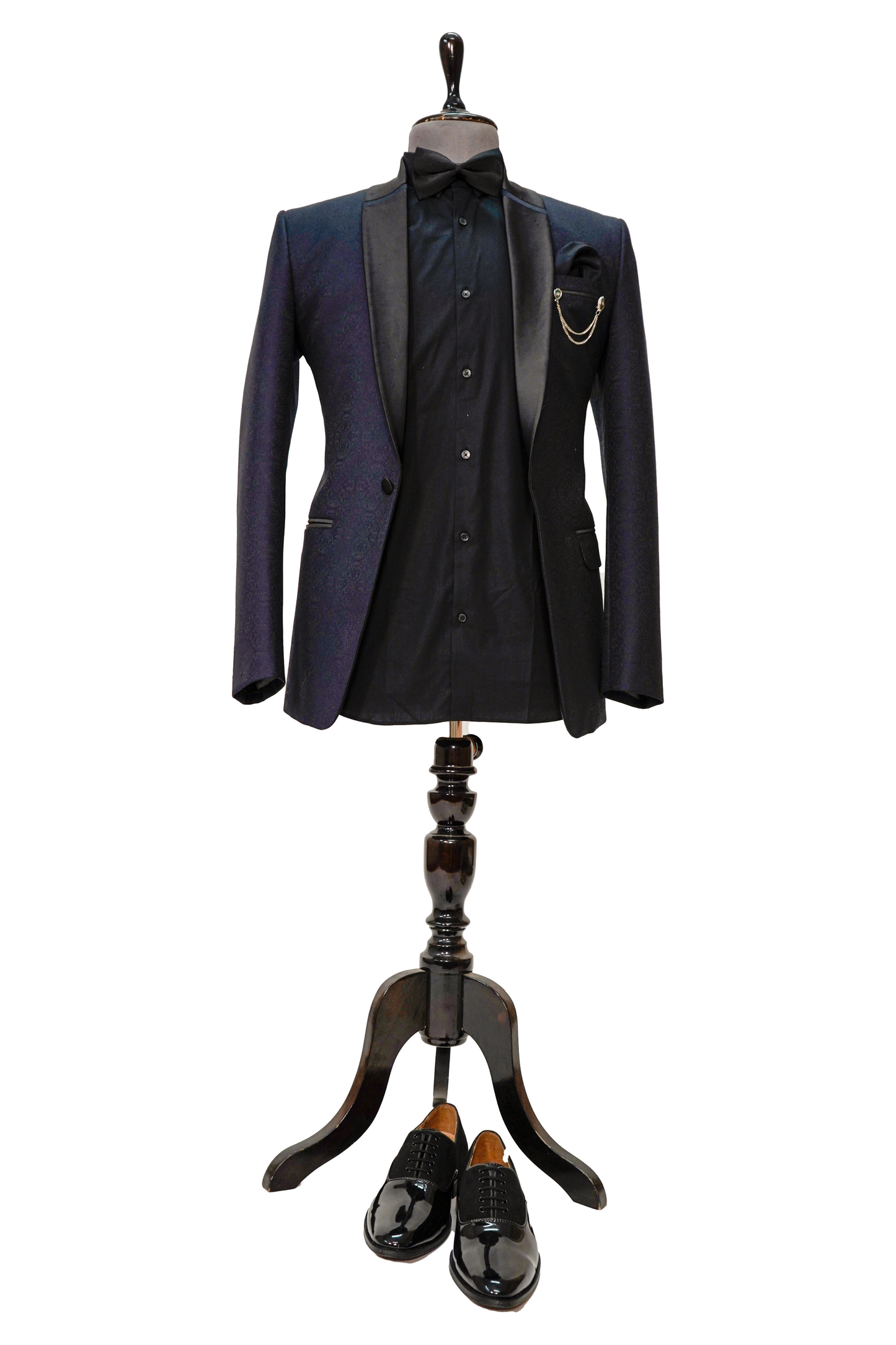 Midnight Blue Jacquard 2-piece tuxedo