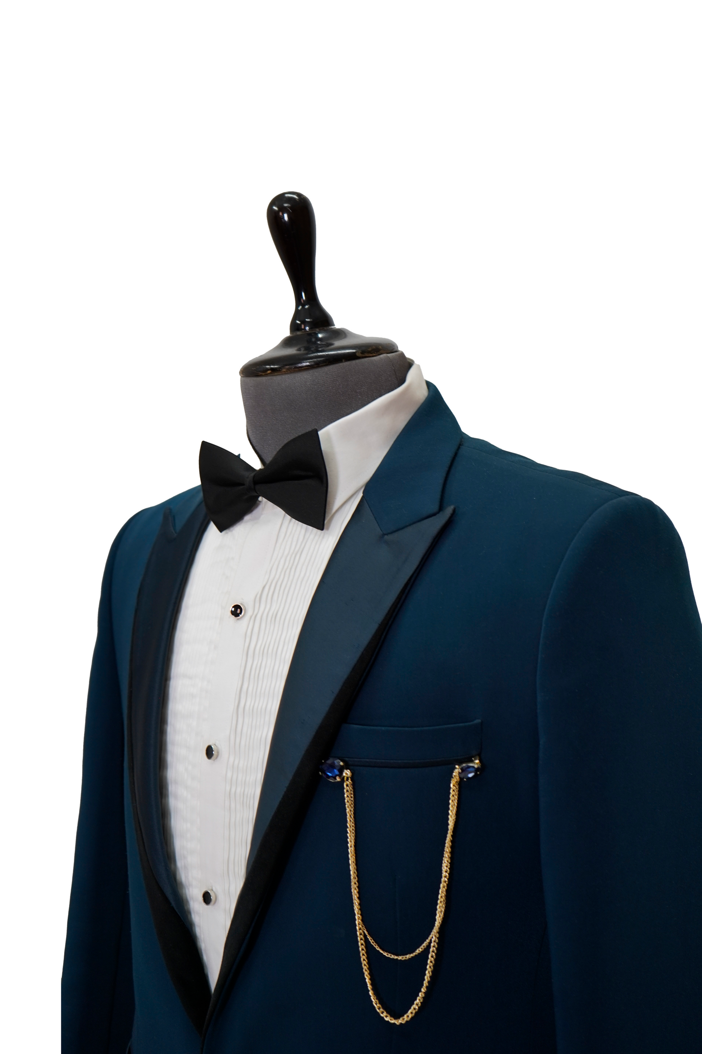 Teal Blue 2-Piece classic tuxedo