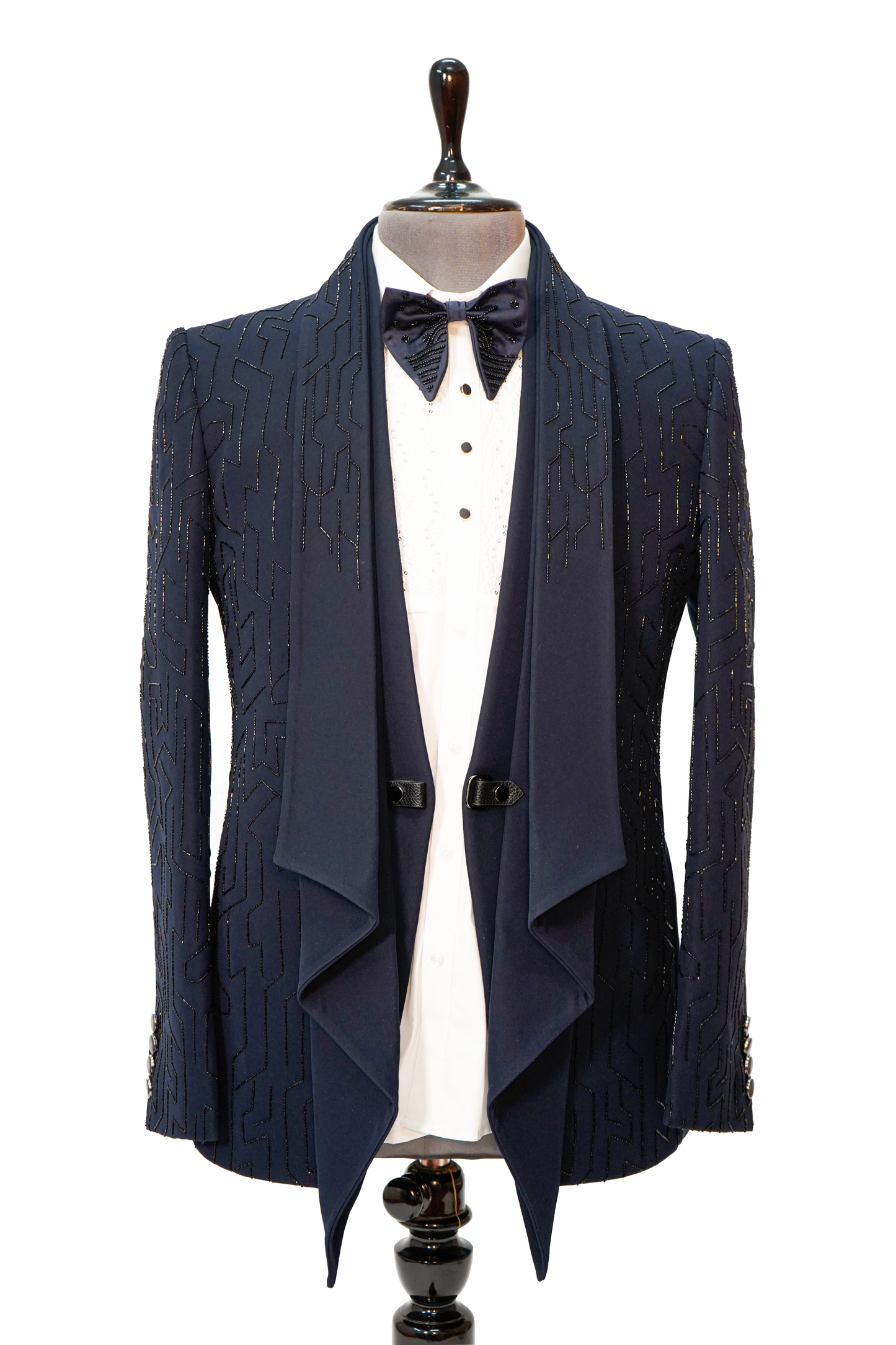 Midnight blue 5-piece designer tuxedo