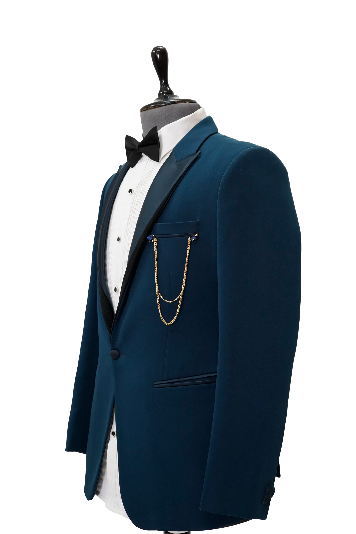 Teal Blue 2-Piece classic tuxedo