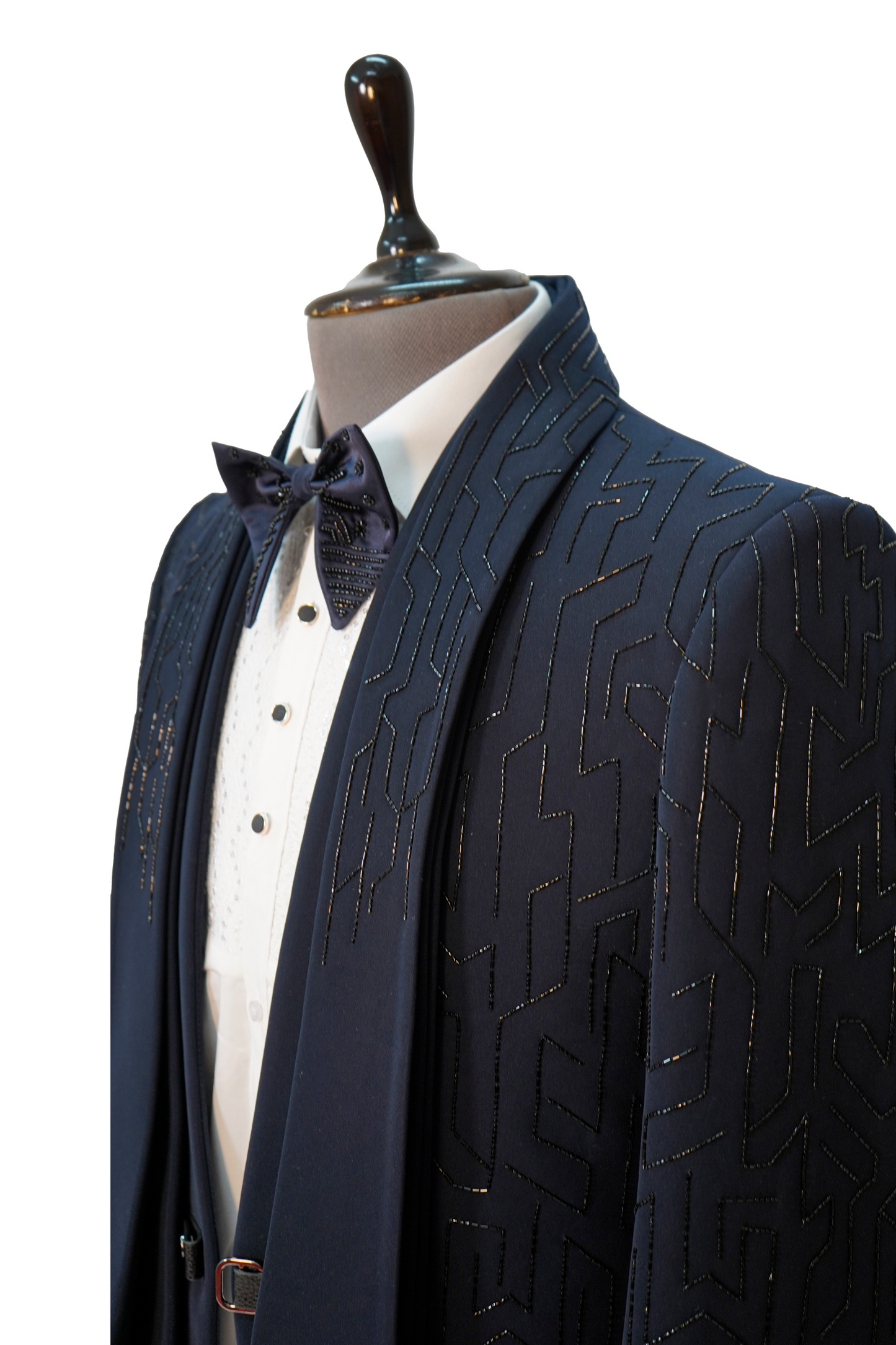 Midnight blue 5-piece designer tuxedo