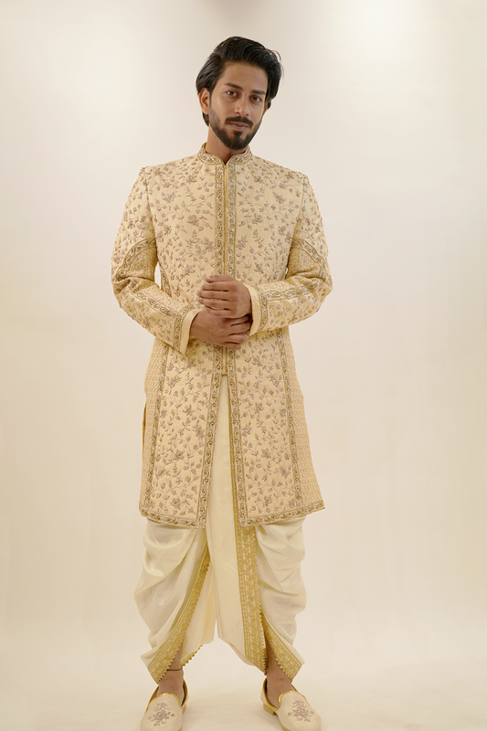 Heavy Embroided Mughal style sherwani