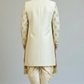 Mustard Yellow Sherwani with boota work