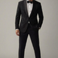Luxury Black Embroidered Tuxedo Suit for Men – Designer Evening & Wedding Blazer Set