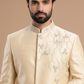 Wedding-Ready Ivory Embroidered Sherwani for Men