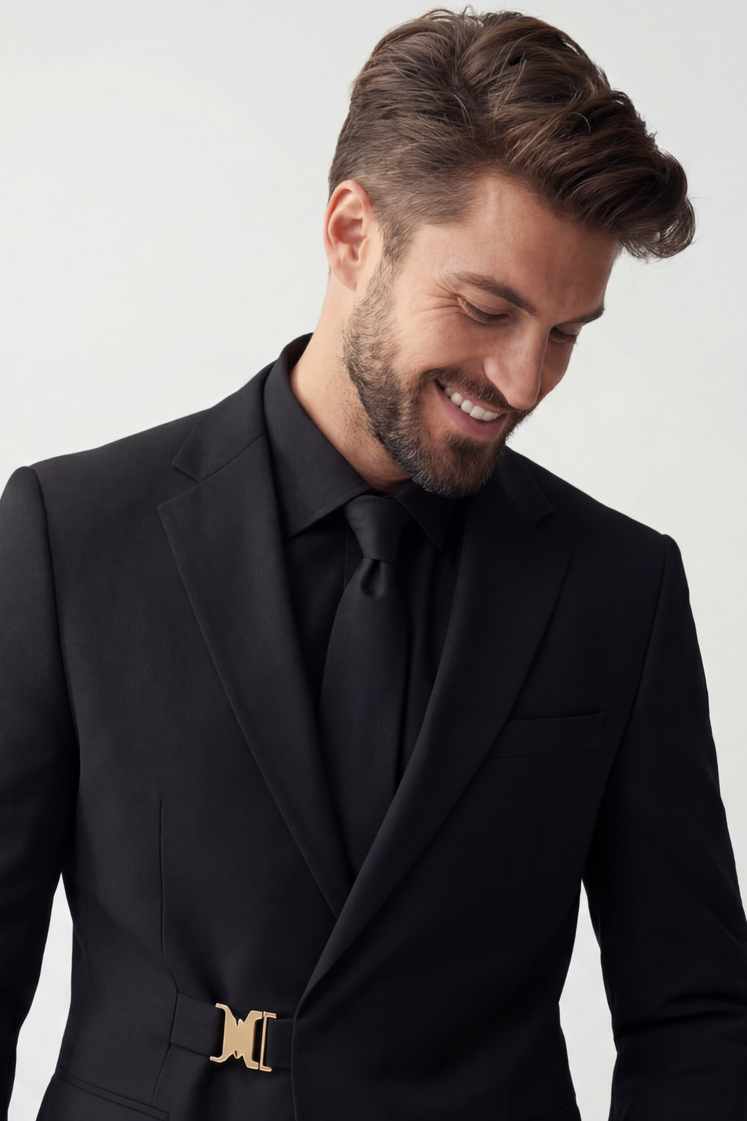 Classic Black Slim Fit Suit for Men – Premium Designer Formal Party & Wedding Suit
