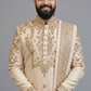 Royal Heritage Gold Embroidered kurta for Men – Luxury Groom Wear with Dhoti Pants