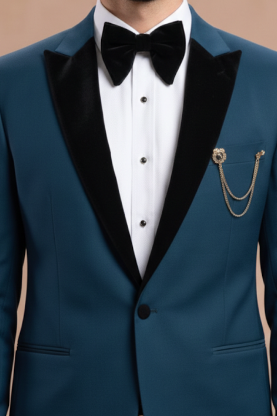 The Groom2B Sovereign Teal – 2-Piece Signature Tuxedo Suit