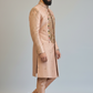 Gold Traditional Sherwani with Dhoti Set for Men – Royal Wedding & Groom Wear