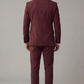 Burgundy Tuxedo Suit for Men with Black Lapel – Designer Wedding & Formal Wear