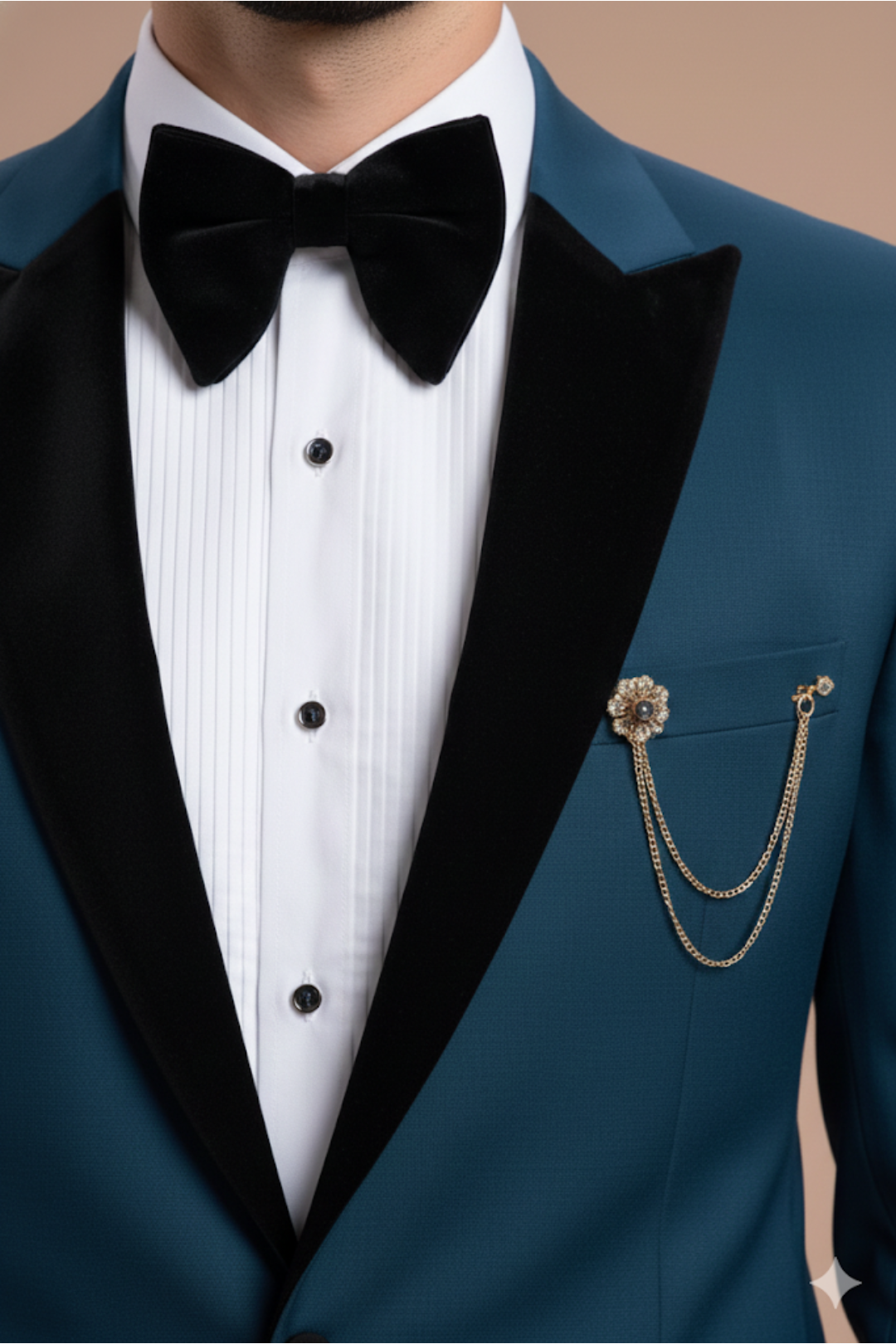 The Groom2B Sovereign Teal – 2-Piece Signature Tuxedo Suit