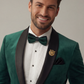 Bottle Green Suede Classic Tuxedo