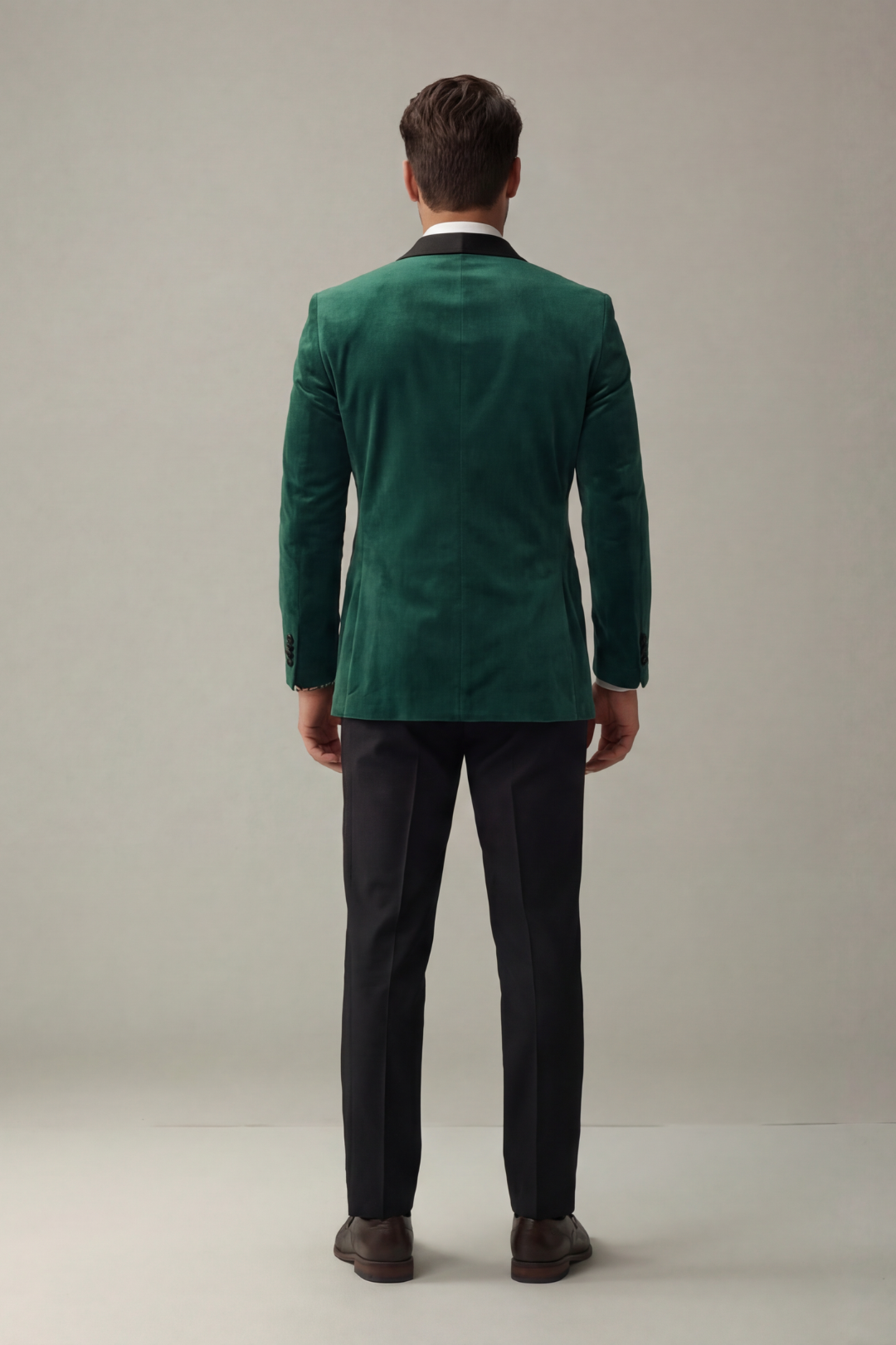 Bottle Green Suede Classic Tuxedo