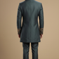 Men’s Luxury Teal Indo-Western Jacket & Trouser Set