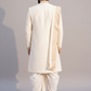 Men’s Ivory Silk Kurta with Pattu Pancha & Angavastram | Ayodhya Mandir Elegance Embroidery Wedding Set