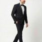 Woolcrepe 2-piece Tuxedo with embroidery on the shoulders
