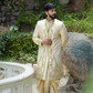 Veena Sherwani | Premium Ivory Wedding Sherwani for Groom
