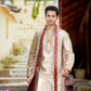 Swarna Tejas Luxury Men's Wedding Dhoti Set with Stole | Traditional Indian Groom Wear
