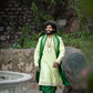 Emerald Heritage Kurta, Dhoti & Stole Set | Premium Embroidered Men's Wedding & Festive Ethnic Wear