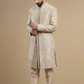Classic Beige Hand-Embroidered Wedding Indo-western