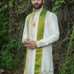 Mayur Vibhavam Kurta, Dhoti & Stole Set | Premium Peacock Embroidered Men's Wedding & Festive Ethnic Wear