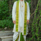 Mayur Vibhavam Kurta, Dhoti & Stole Set | Premium Peacock Embroidered Men's Wedding & Festive Ethnic Wear