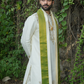Mayur Vibhavam Kurta, Dhoti & Stole Set | Premium Peacock Embroidered Men's Wedding & Festive Ethnic Wear