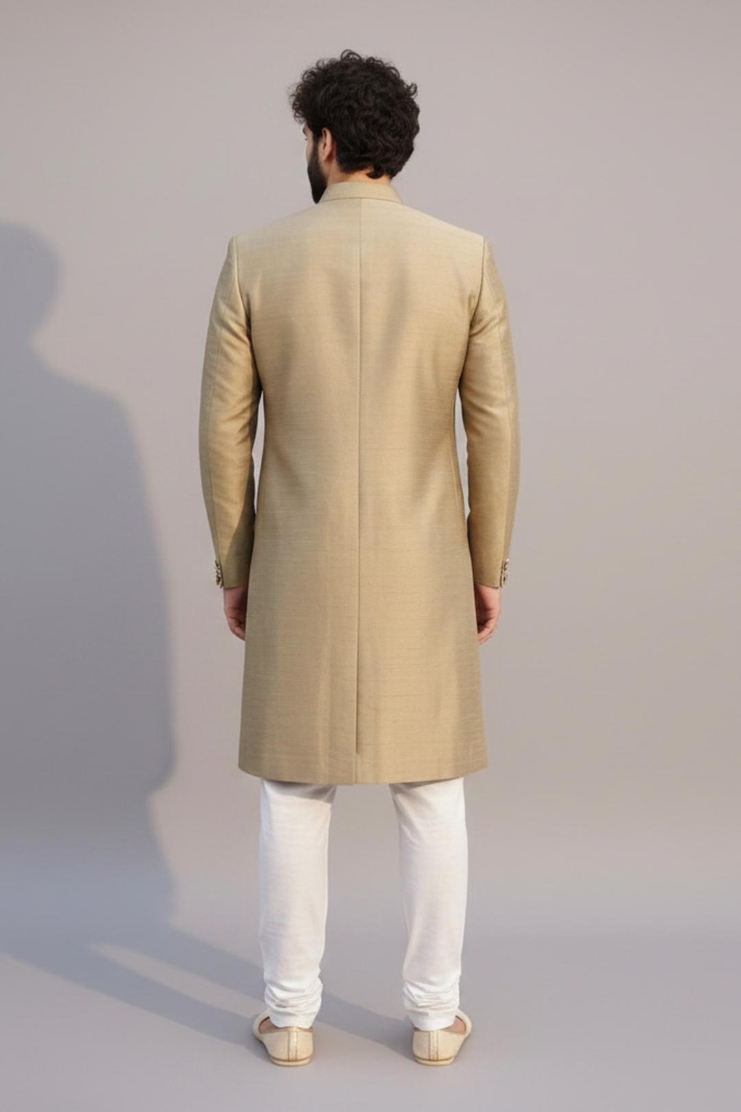 Hand crafted gold sherwani