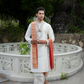 Swarna Sparsha Kurta, Dhoti & Stole Set | Premium Embroidered Men's Wedding & Festive Ethnic Wear
